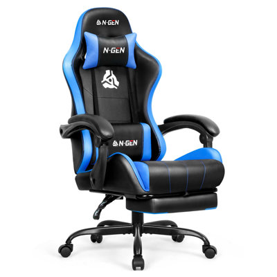 N-GEN Adjustable Reclining Ergonomic Faux Leather Swiveling PC & Racing Gaming Chair
