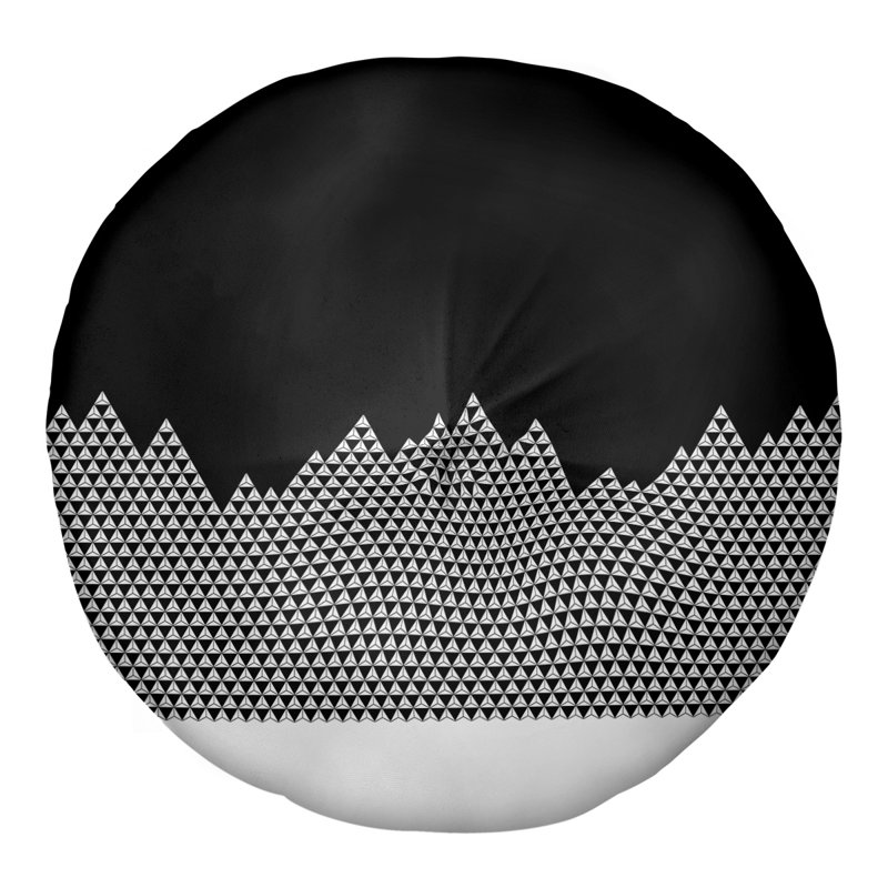 Coussin Katelyn Elizabeth, 30 po x 30 po, Noir