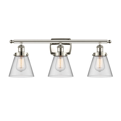 Ballston Urban Cone 6" - 3 Light 26" Bath Vanity Light