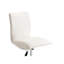 Chaises de bar pivotantes 2 modernes, cuir texturé blanc doux, support en métal, hauteur de siège réglable, tabourets contemporains 2 pièces à haute densité de mousse, structure texturée, nettoyage facile