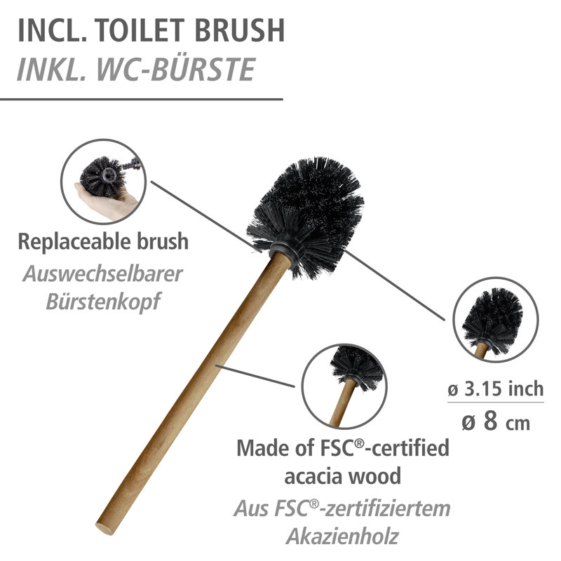 Sagrario Toilet Brush and Holder