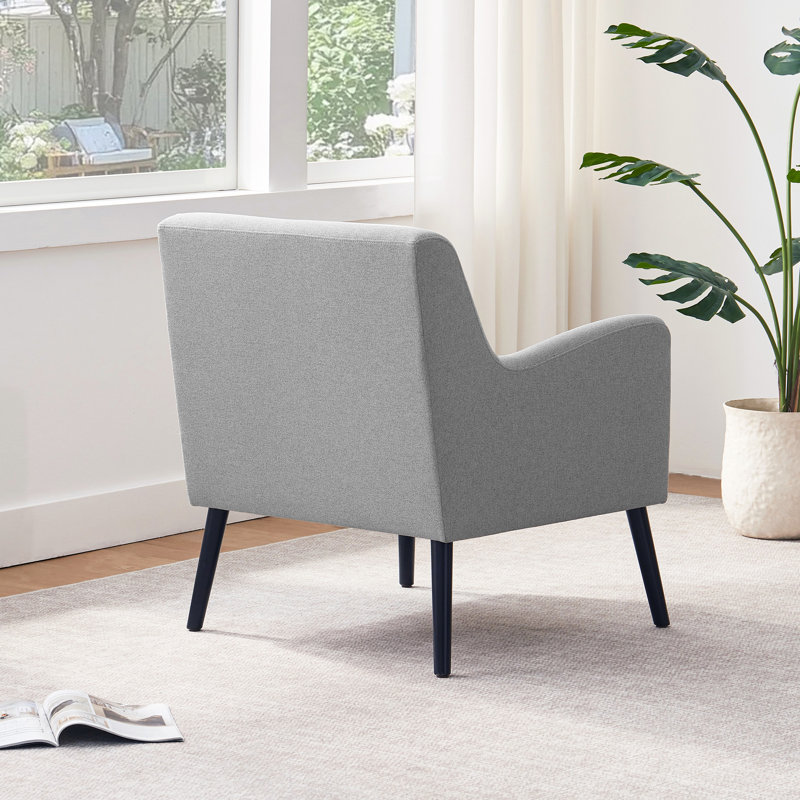 27"W Polyester Upholstered Accent Chair(Set Of 2), Grey