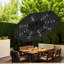 Parasol solaire solaire pour terrasse, conception en acier durable pour les repas en plein air
