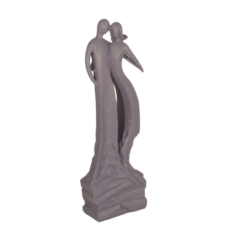 Chinook Weather Resistant Plastic Garden Statue, Grey shimmer