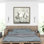 Trois chevaux blancs qui courent - Toile encadrée pour le décor de la chambre à coucher