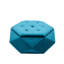 Blue Velvet Polygon Diamond, repose-pieds polyvalent, siège et rangement, L 34 po x l 30,5 po x H 13,5 po, organisez vos vêtements dans le salon avec repose-pieds confortable-796573581