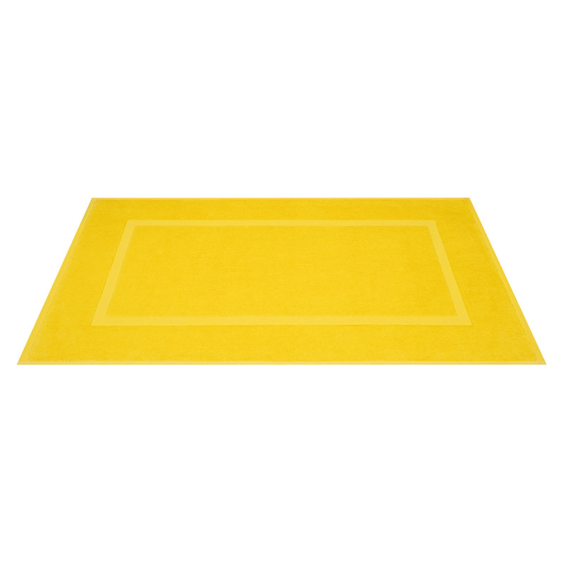 100% Cotton Bathmats for Bathroom, 2 Pack Soft Absorbent 20x34 inches Quick Drying Floor Mats, Yellow
