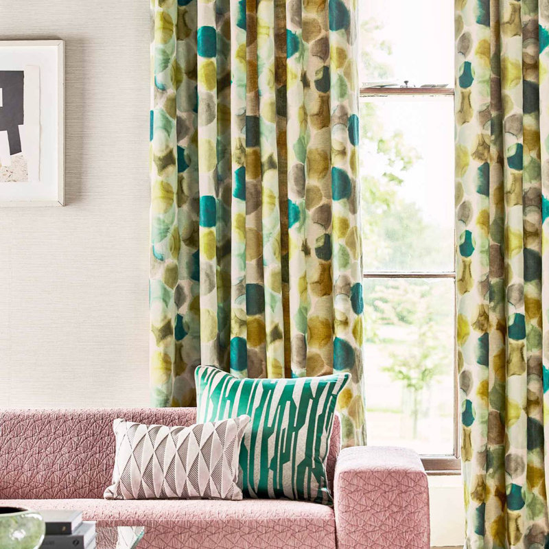 Selenic Fabric, Tulip/Coral