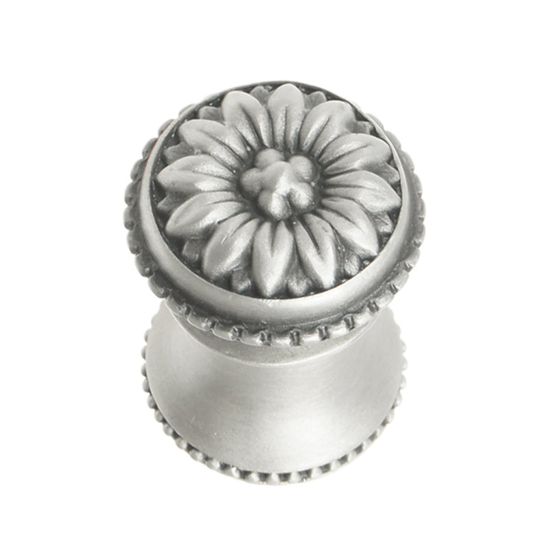 Petite poignée en acanthe avec pied évasé style Rosette , Satin