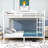 Full XL over Full XL Metal Bunk Bed with Under-Bed Storage