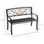 Banc de jardin en acier Sunny