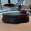 Table basse italienne à motif floral minimaliste