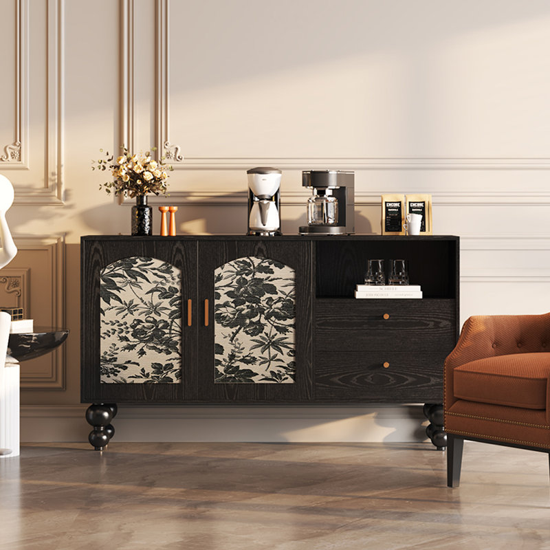 Buffet de luxe rétro de style américain, Noir