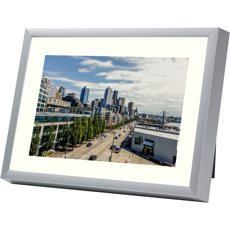 Cadre photo Ariaan, Argent, 1 cadre, 4 po x 6 po