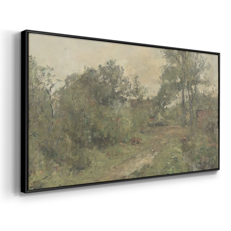 Paysage, série DC DCX, toile tendue avec châssis, prête à être accrochée, H 25 po x l 49 po, Noir
