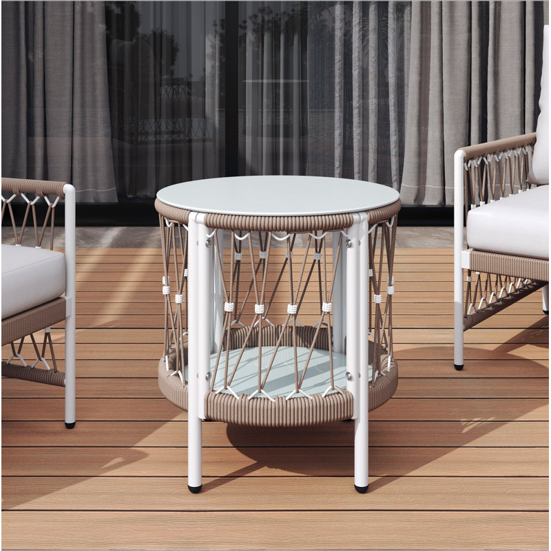 Table d'appoint d'extérieur 17,32 po Bohemian Garden