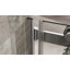Porte de douche coulissante simple sans cadre de 56 à 60 po x H 76 po avec verre trempé transparent de 5/16 po (8 mm)-120945413