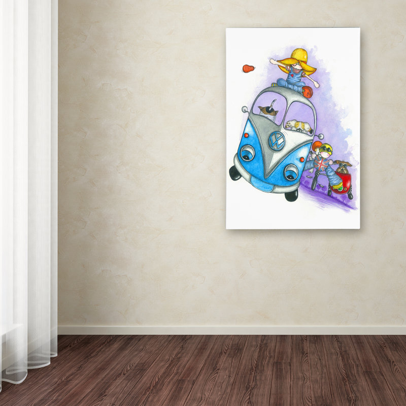 « dash hounds », art sur toile, H 19 po x l 12 po