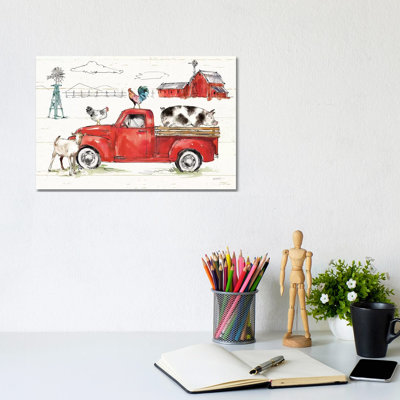 Down on the Farm II No Words 1 Piece Wrapped Canvas Wall Art