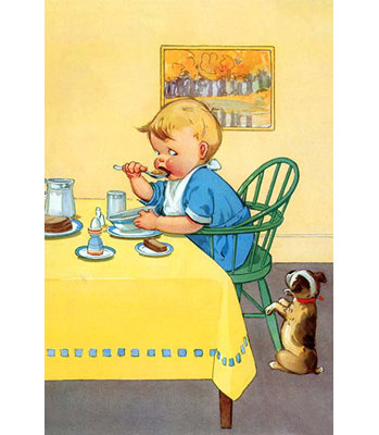 « breakfat food » par mildred plew merry, reproduction d’art