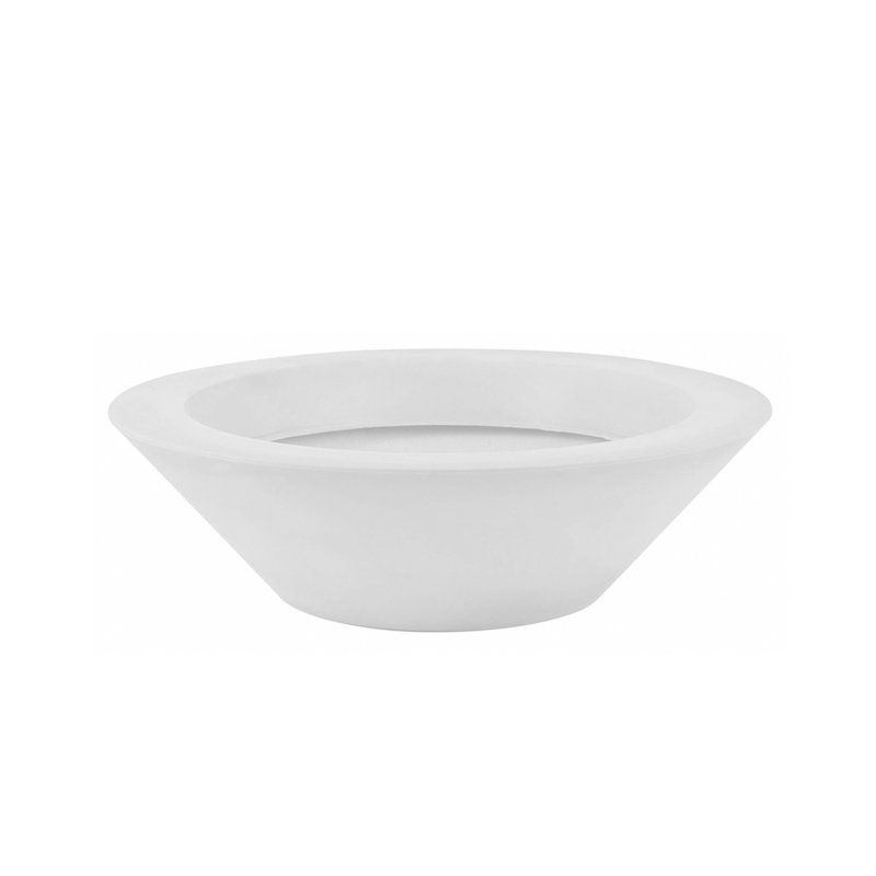 Centro Pot Planter, 14.25" H x 47.25" W x 47.25" D, White