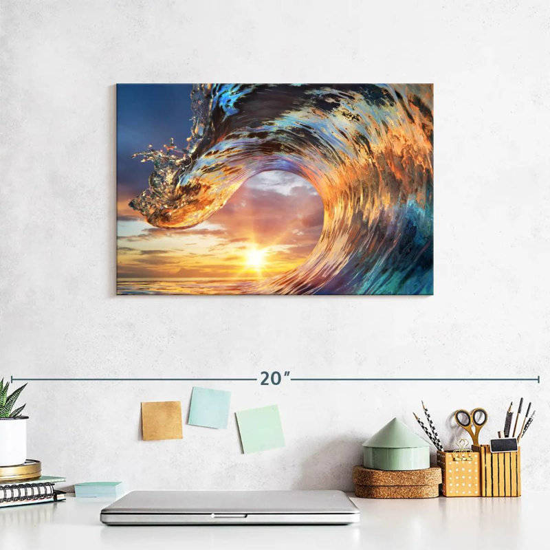 Senne Sunset Wave, 8" H x 12" W