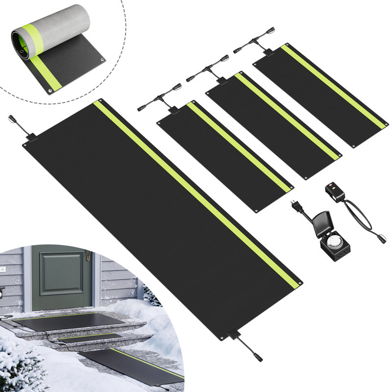 Tapis de fonte de neige électriques, 3 pièces 10x30 et 1 pièce 20x60