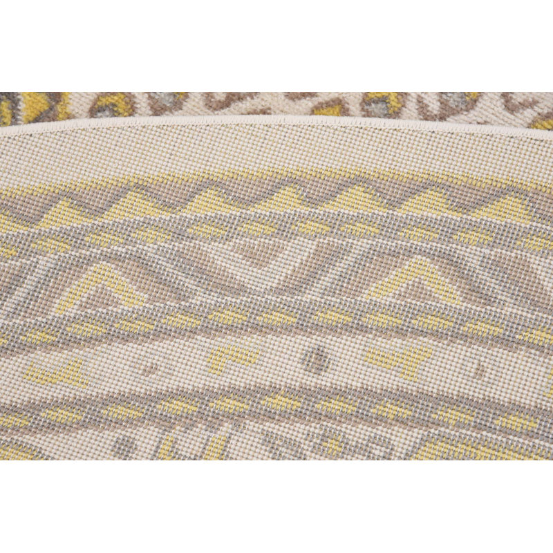 Swinson Geometric Indoor Rug, Round 8'
