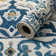 LUNA Machine Tufted Area Rug – Navy Blue & Ivory Mediterranean Pattern