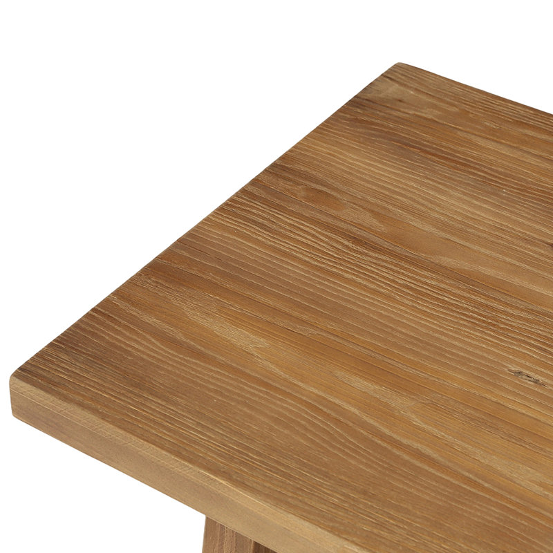 Table basse 47,24 po en bois massif avec rangement pour le salon