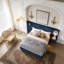 Structure de lit en velours pour grand lit /-1685048086-1684593826
