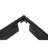 3 in. H x 4 in. W Angular Connector 90 Degrees Edging