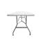 Table pliante en granit blanc Techni Home 6 pi avec poignée facile à transporter