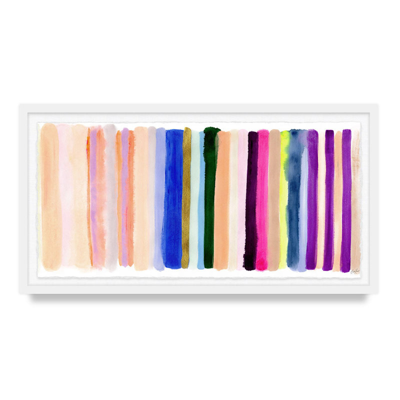 Live Vibrantly By Kristi Kohut, 26" H x 48" W, Floater Frame