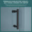 Porte de douche coulissante simple l 48 po x H 76 po - Verre trempé de 8 mm avec cadre en acier inoxydable 304