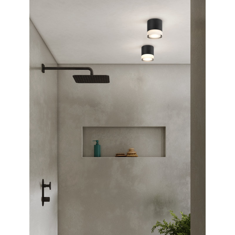 Ottawa 1 - Light LED Flush Mount, Matte Black