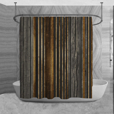 Rideau de douche à rayures Nefen