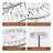 4-Light Crystal Semi Flush Mount Ceiling Light-2135663749