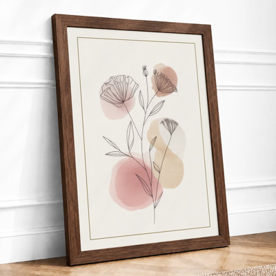 Blooming Stems Botanical - Framed Print