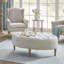 Repose-pieds décoratif avec fonctions multiples, conception classique et coins confortables pour une assise et un rangement confortables