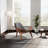 Almodovar 91.95Cm Wide Lounge Chair Mid Century Modern Chair Tripod Design Shell Chair-3188179