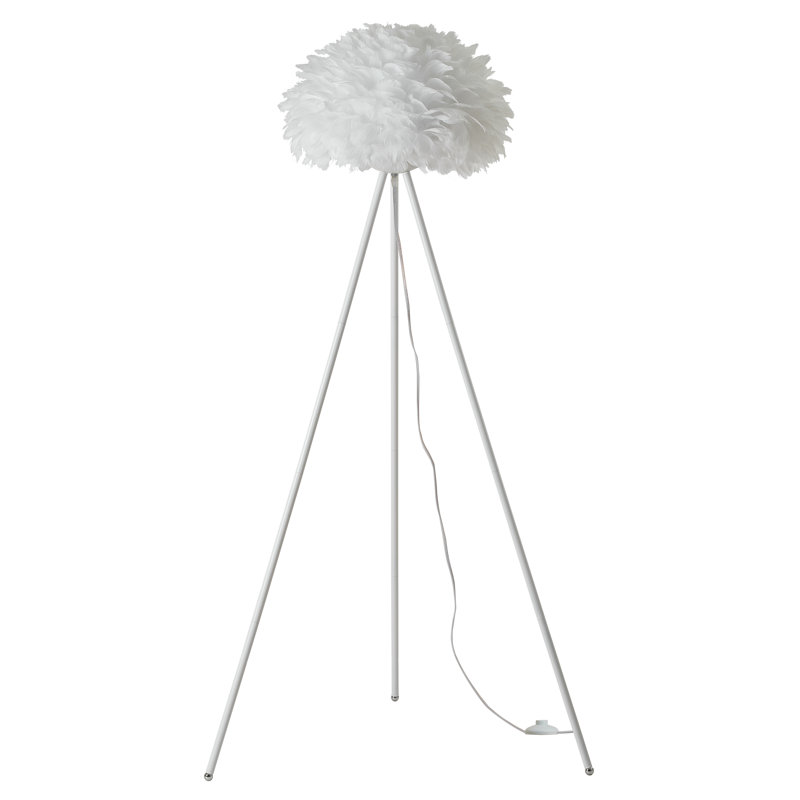 55'' Tripod Floor Lamp, White
