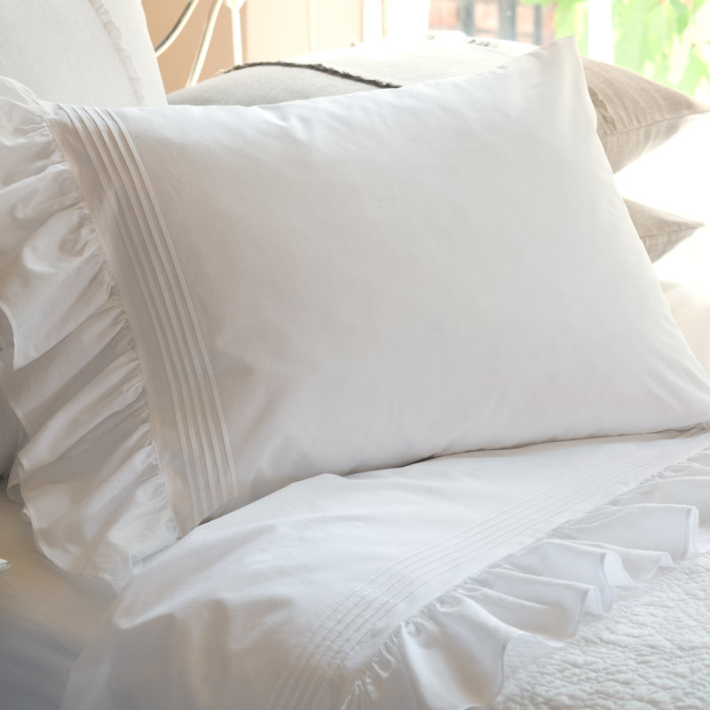 Margaret Percale Sheet Set, Queen Sheet Set with 2 Pillowcases