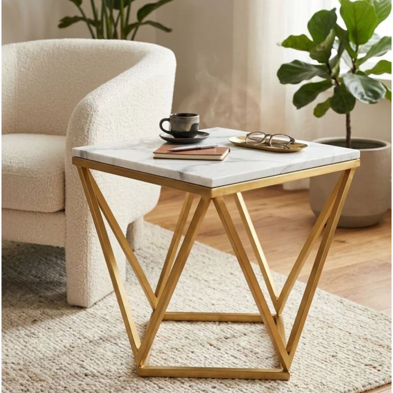 Table d'appoint Rissoto, Doré