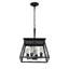 4 - Noir doré rétro - Luminaire antique pour la salle à manger de cuisine réglable avec chaîne