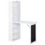 Bureau de bureau mural pliable avec tableau noir et tablette latérale pliable