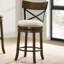 Tabouret de bar pivotant en bois massif de 19,5 po de largeur Hesser, ensemble de 2-1164077198-1164077197
