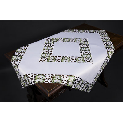 Salley Embroidered Cutwork Holiday Table Topper