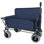 Chariot pliant 3 en 1 avec banquette et plateau de table pliable monté à l'arrière - capacité de 500 lb, pneus de plage 9 po x 4 po pour le camping
