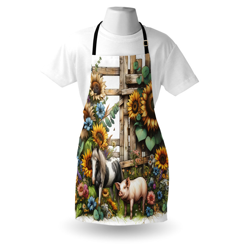 No Pattern Bib Apron